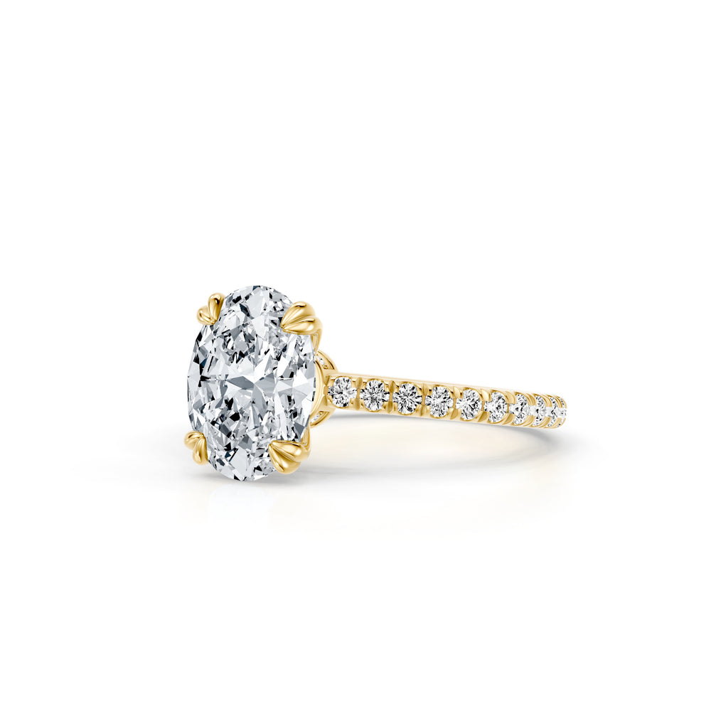 Audrey JD Signature Oval Cut Lab Diamond Engagement Ring