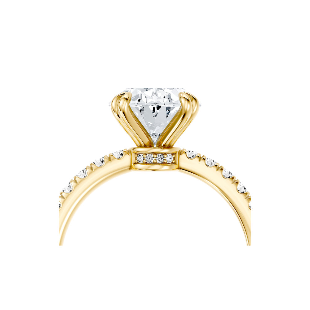 Audrey JD Signature Oval Cut Lab Diamond Engagement Ring