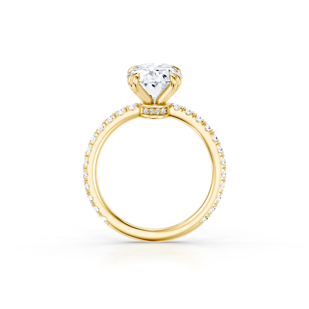 Audrey JD Signature Oval Cut Lab Diamond Engagement Ring
