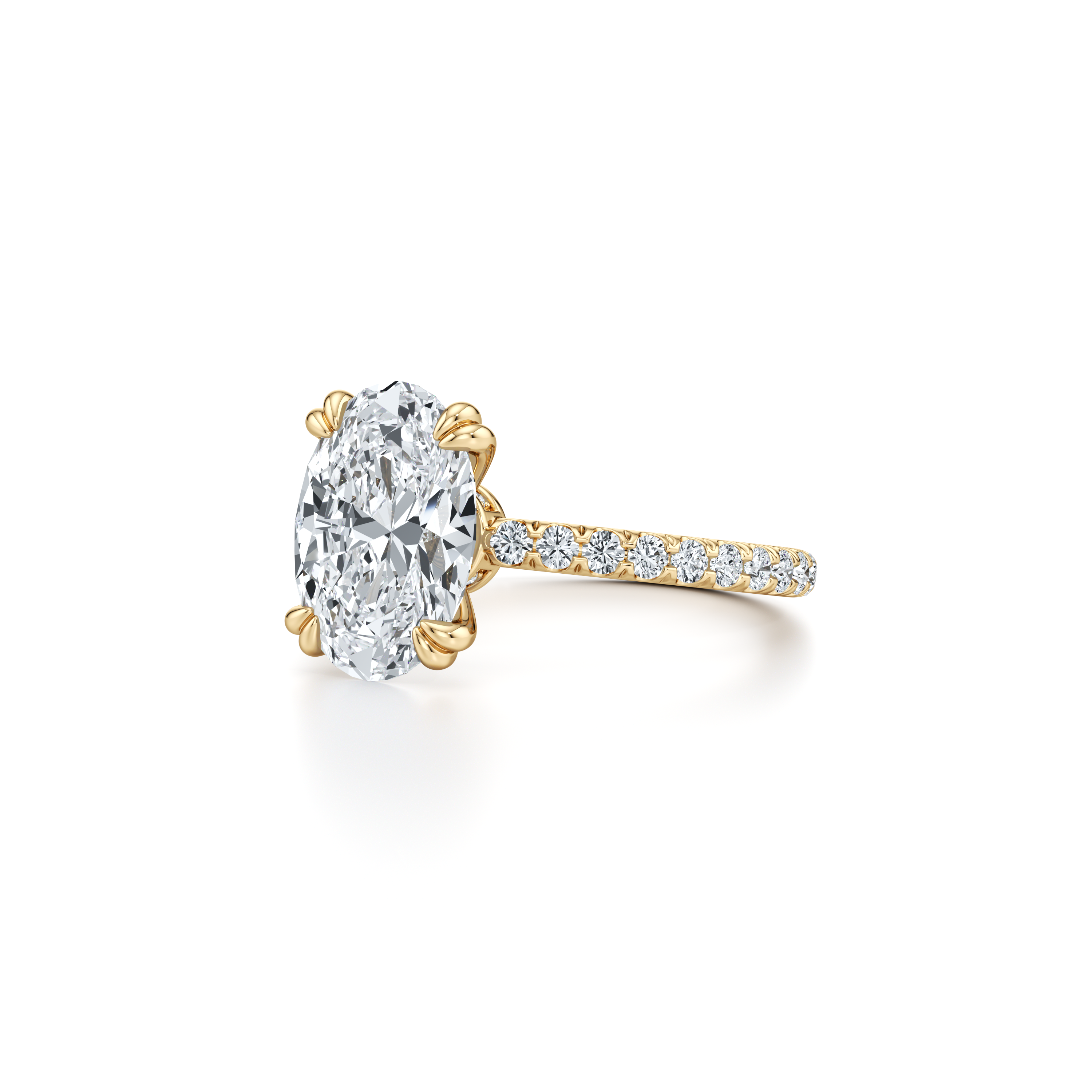 Audrey JD Signature Oval Cut Lab Diamond Engagement Ring