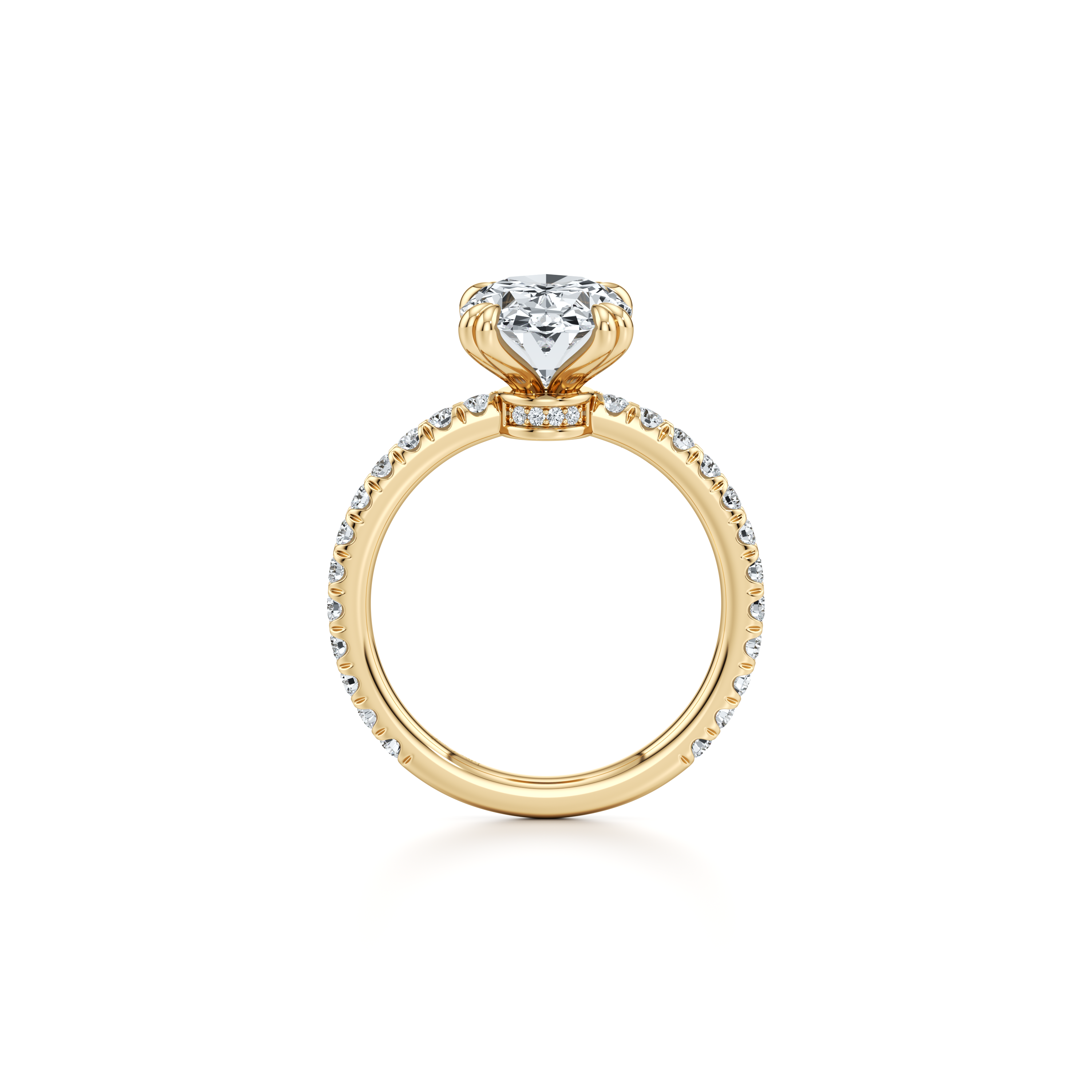 Audrey JD Signature Oval Cut Lab Diamond Engagement Ring