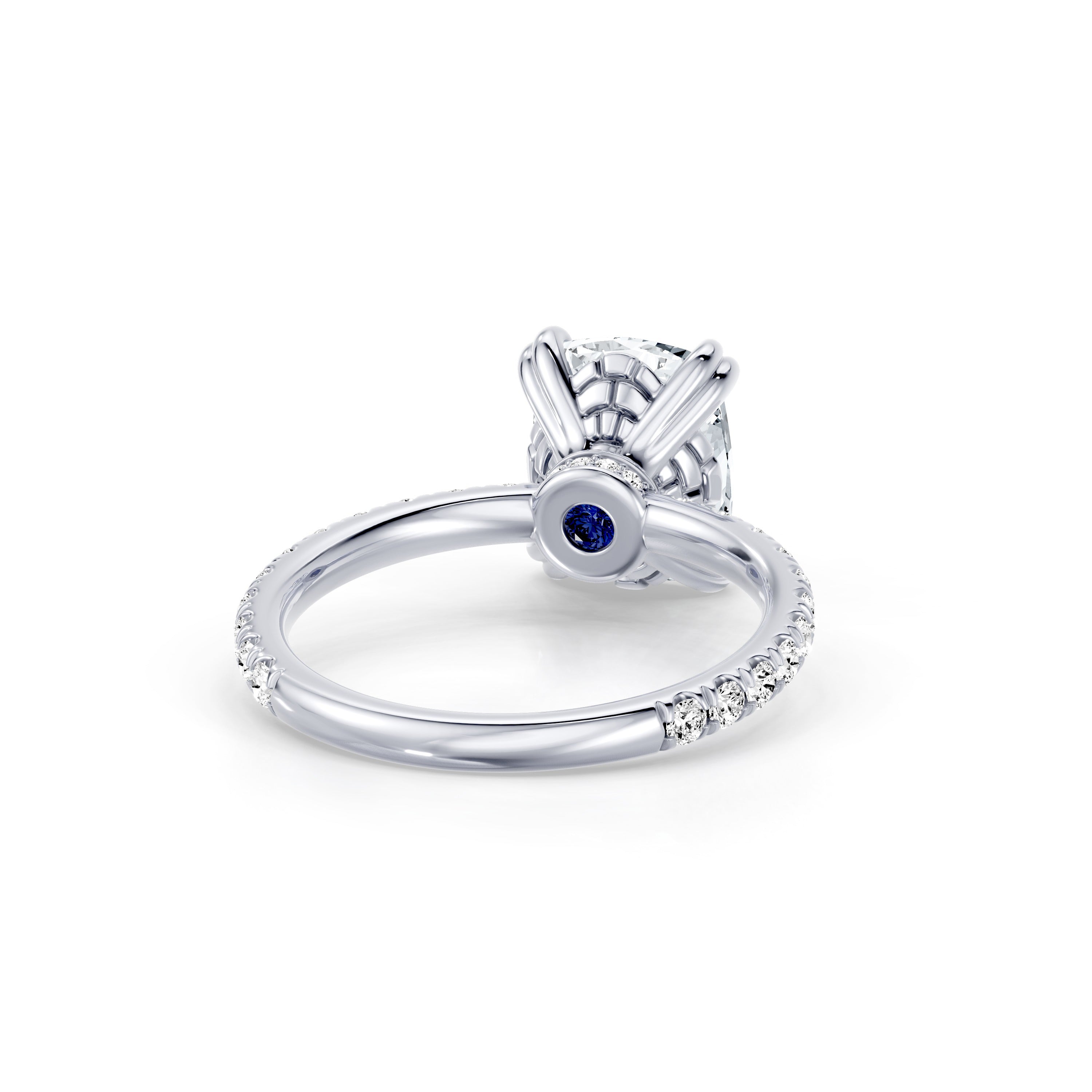 Soho Elongated Cushion Cut Solitaire Lab Diamond Engagement Ring