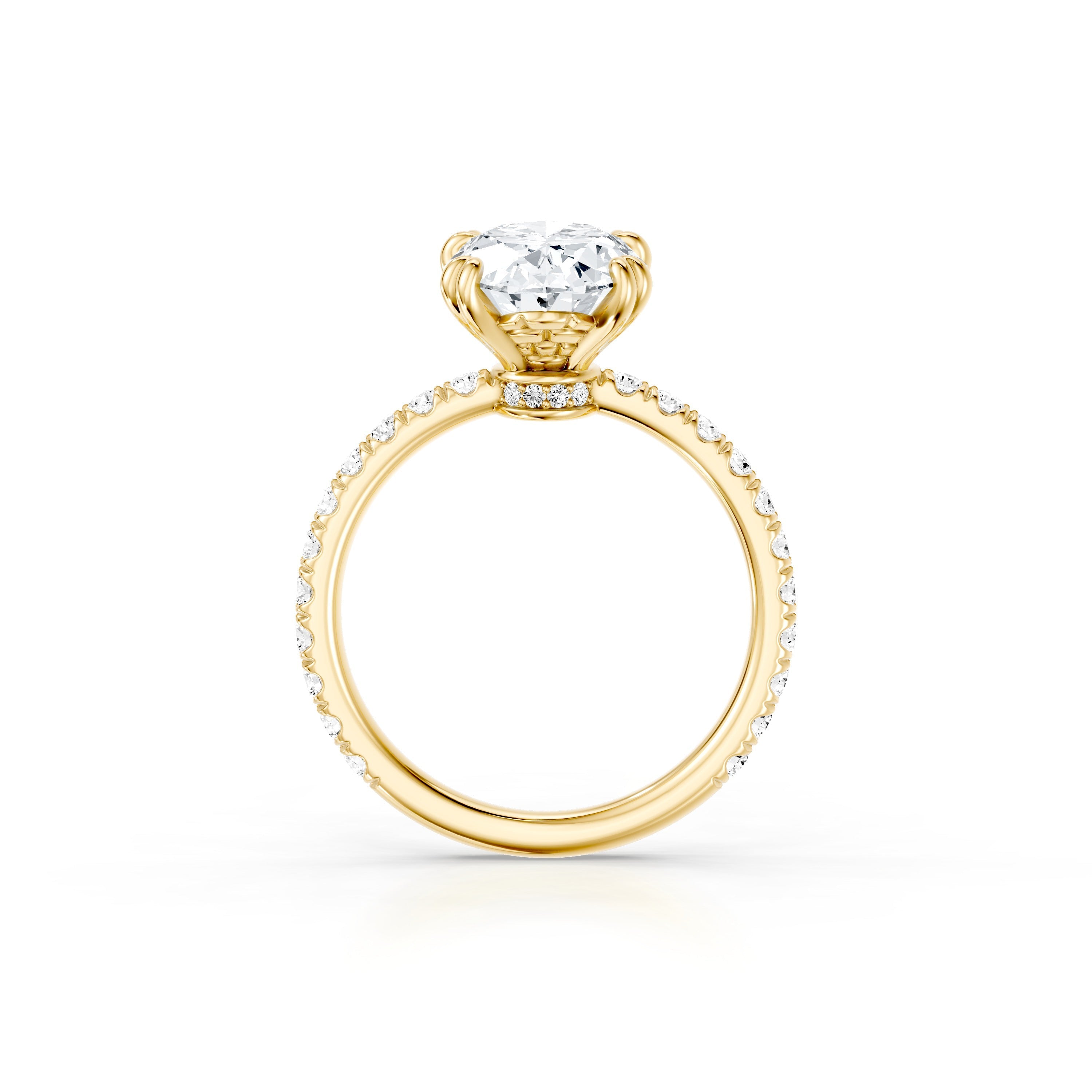 Soho Oval Cut Solitaire Lab Diamond Engagement Ring