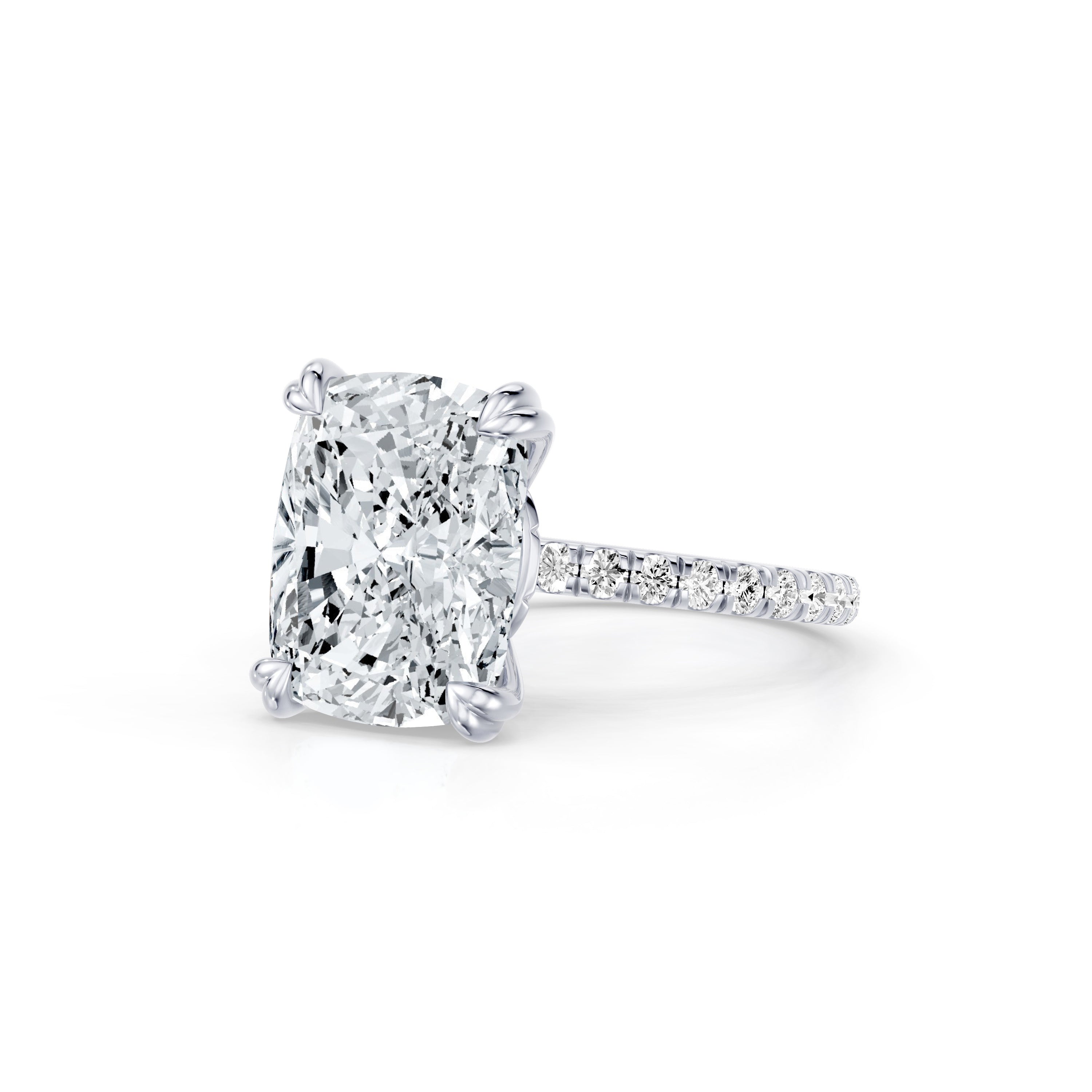 High Jewelry | Soho Elongated Cushion Cut Solitaire Lab Diamond Engagement Ring
