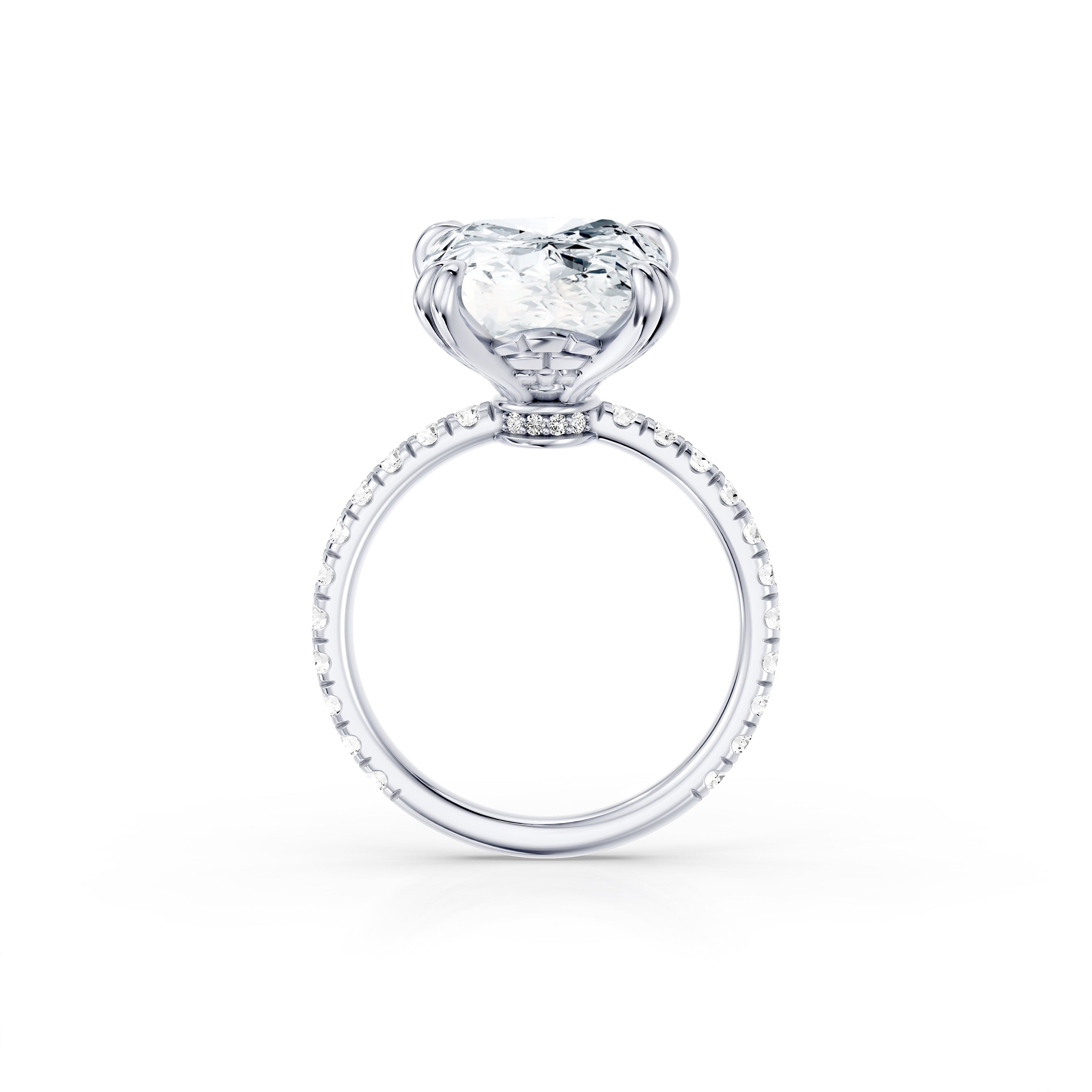 High Jewelry | Soho Elongated Cushion Cut Solitaire Lab Diamond Engagement Ring