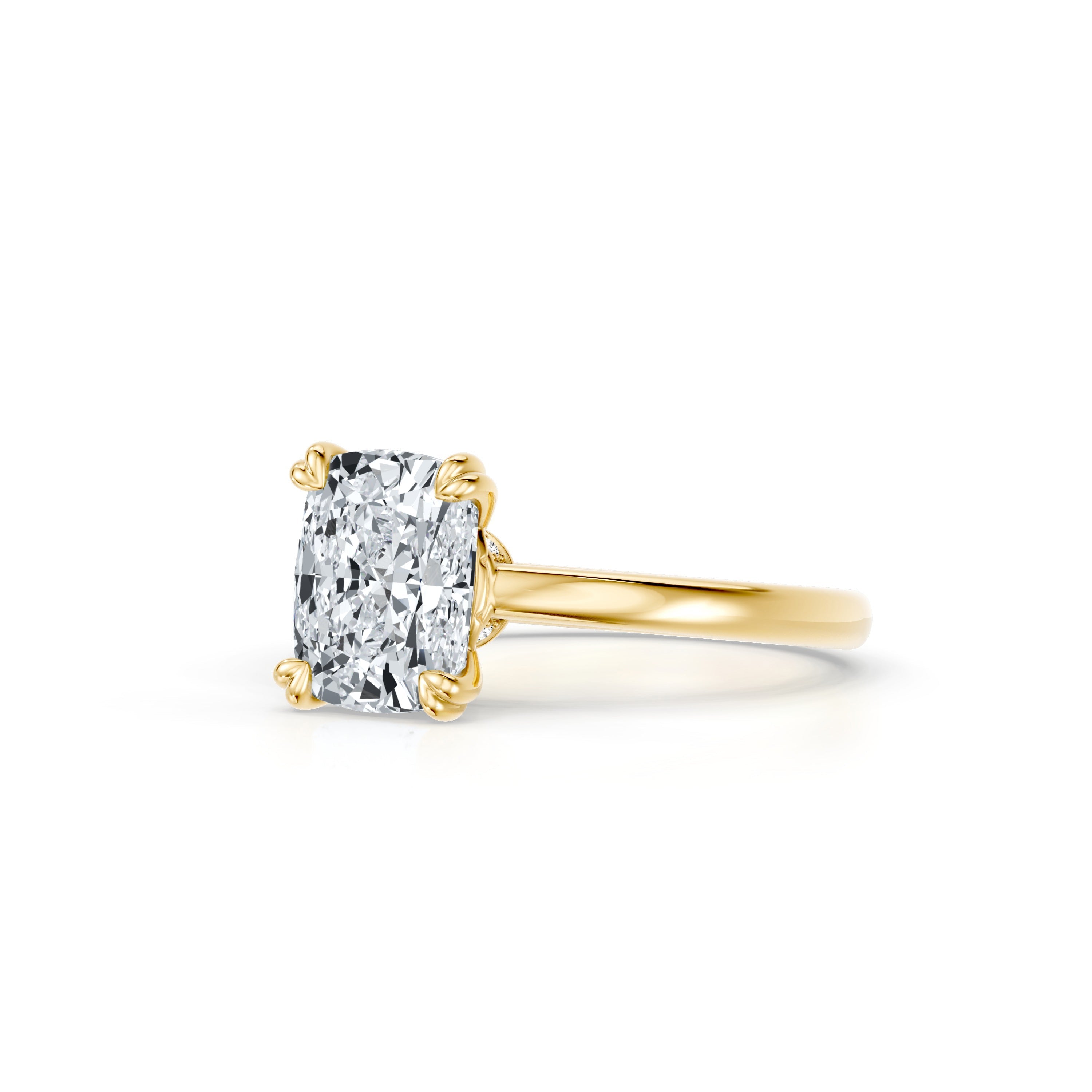 Soho Elongated Cushion Solitaire Lab Diamond Engagement Ring