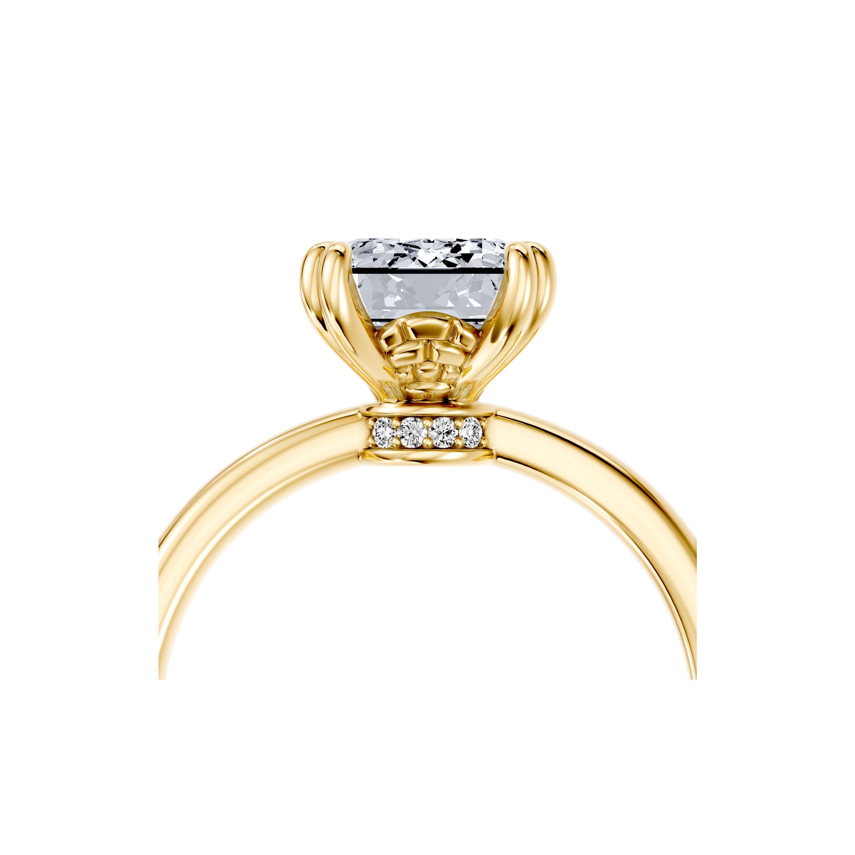 Soho Emerald Cut Solitaire Lab Diamond Engagement Ring