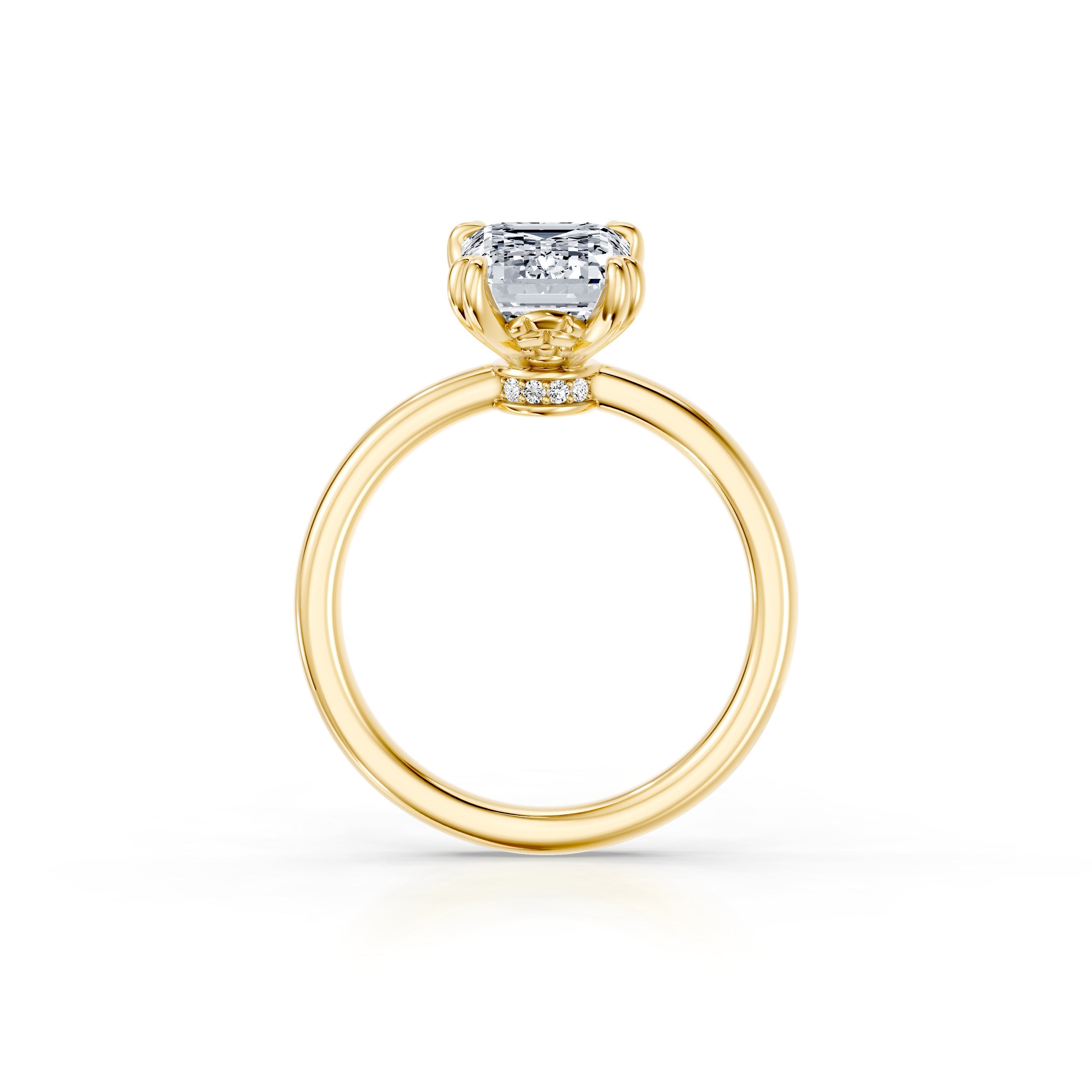 Soho Emerald Cut Solitaire Lab Diamond Engagement Ring