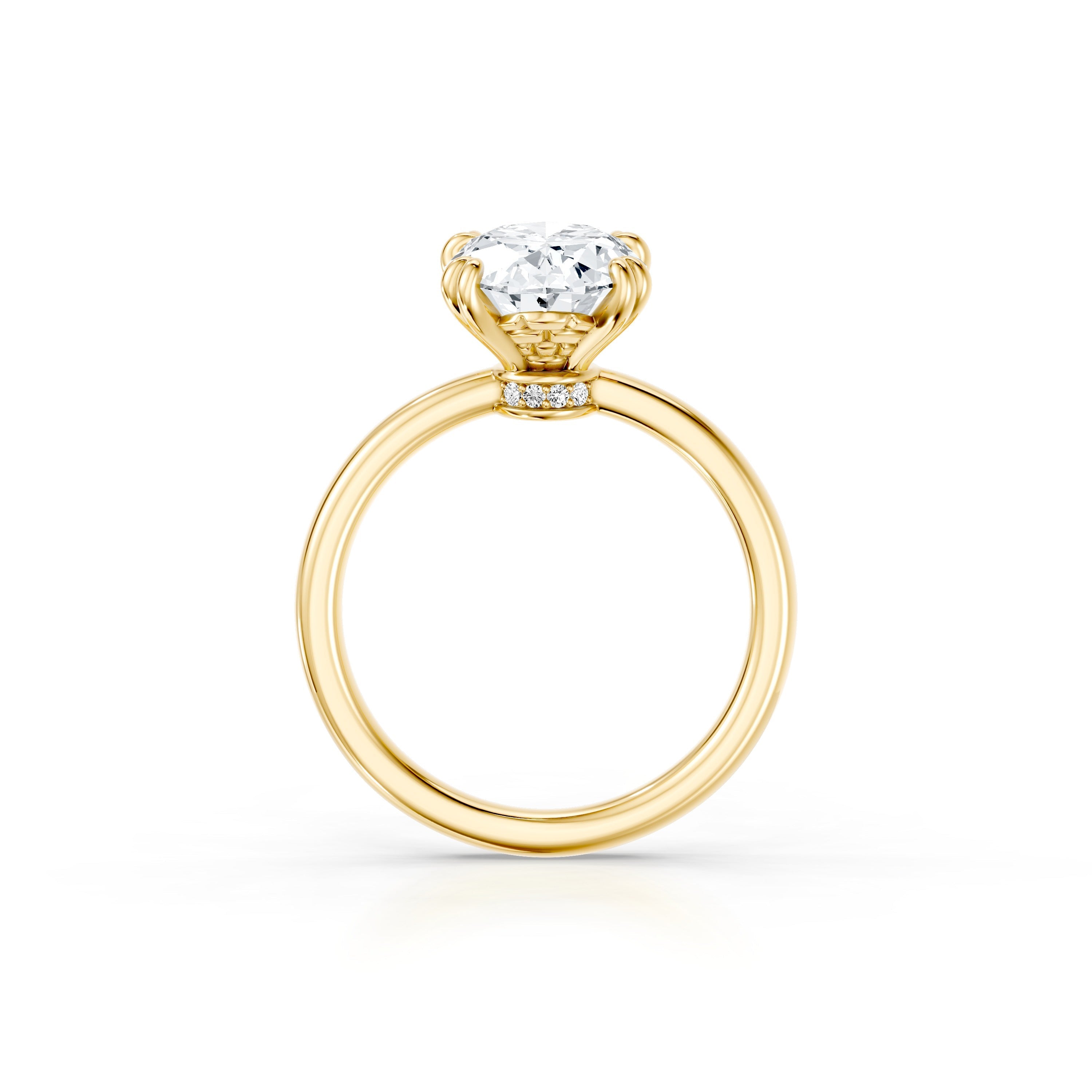 Soho Oval Cut Solitaire Lab Diamond Engagement Ring