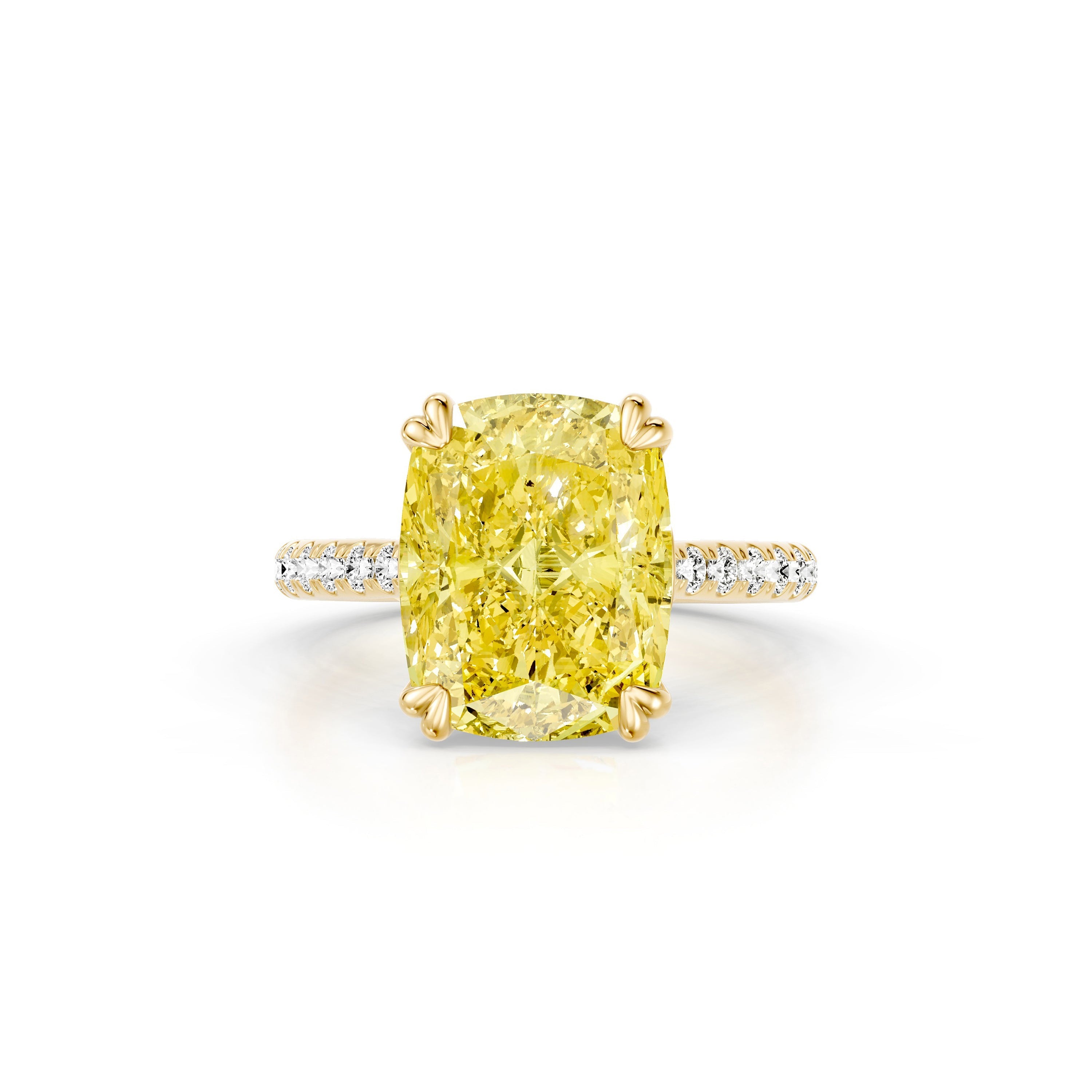 High Jewelry | SOHO Elongated Cushion Yellow Diamond Engagement Ring