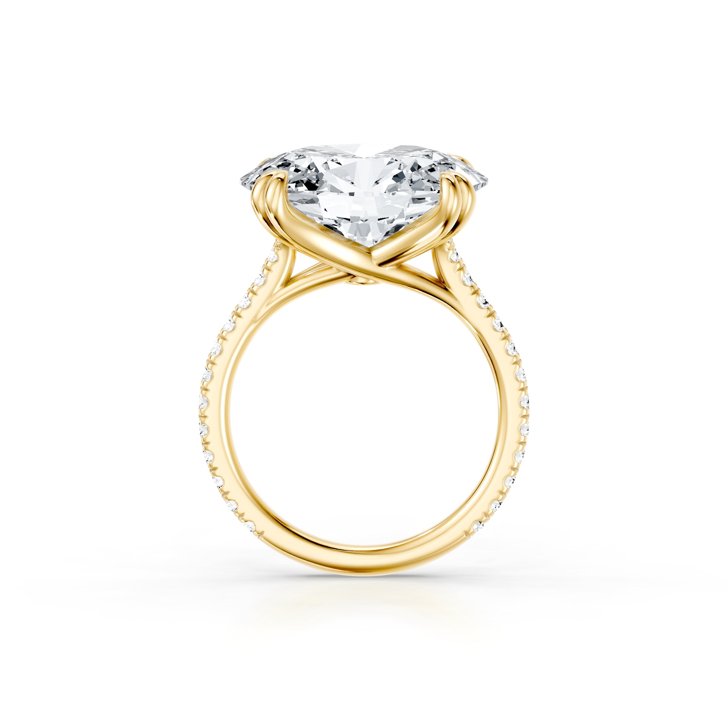High Jewelry | Elle East-West Oval Cut Solitaire Lab Diamond Engagement Ring