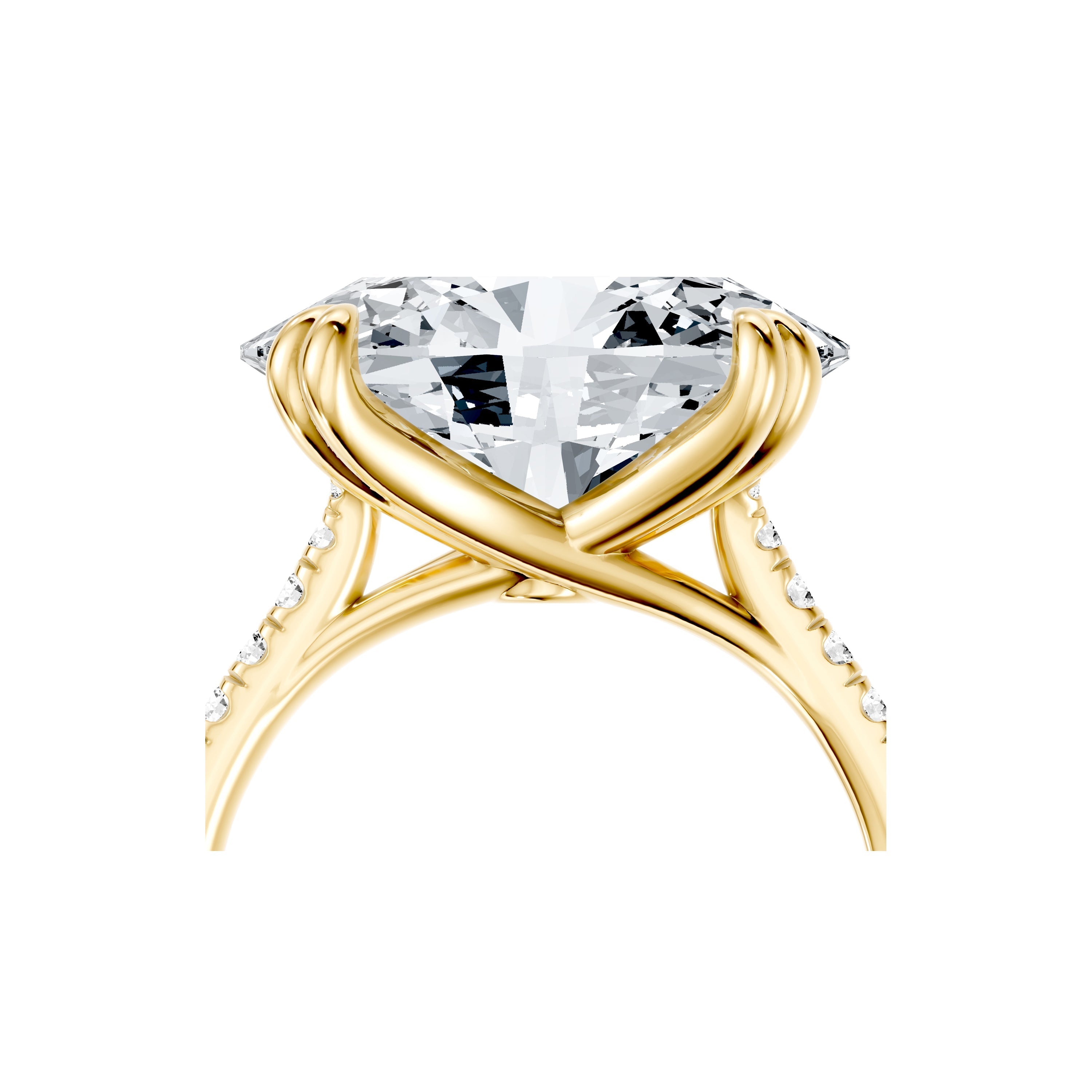 High Jewelry | Elle East-West Oval Cut Solitaire Lab Diamond Engagement Ring