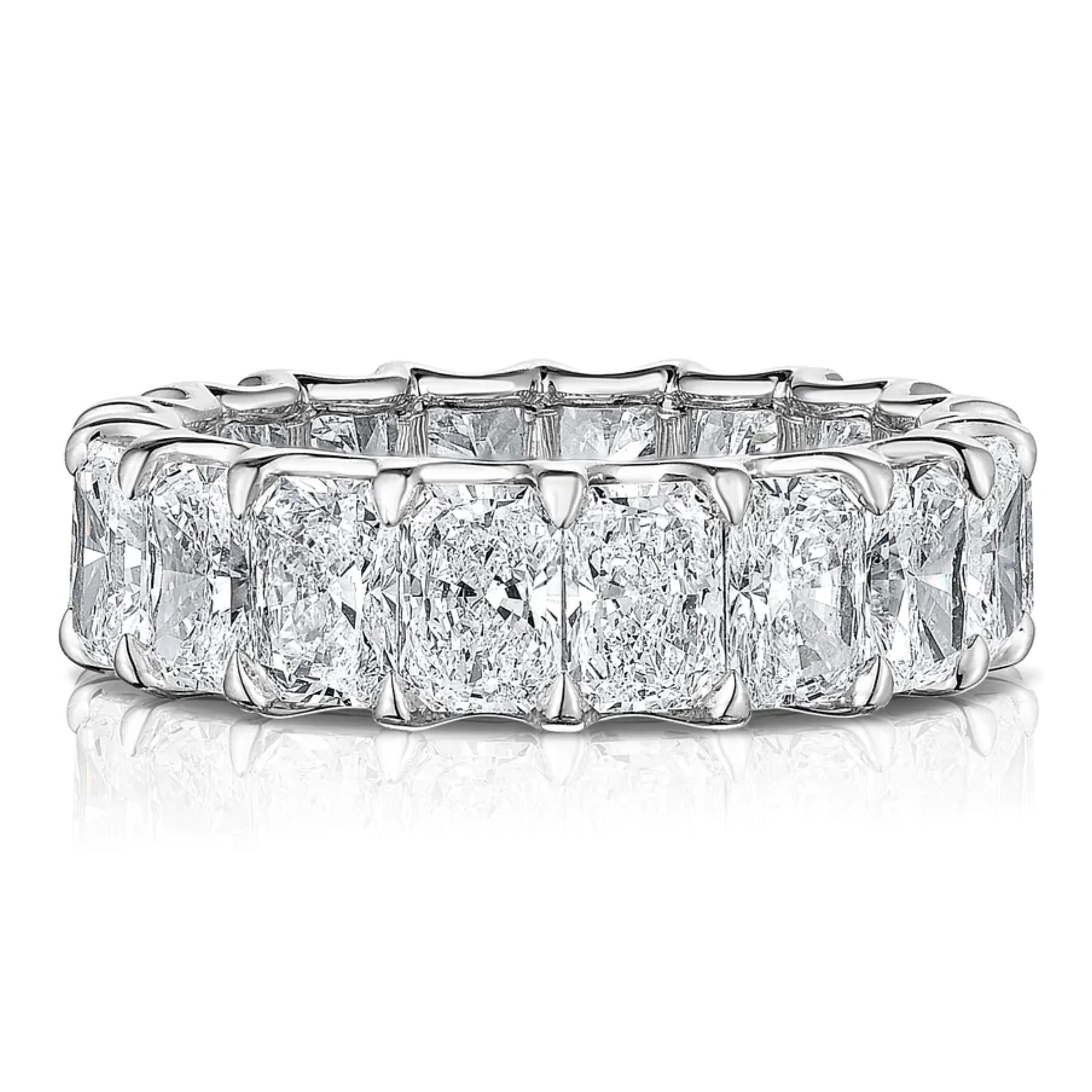 Radiant Cut Diamond Eternity Band