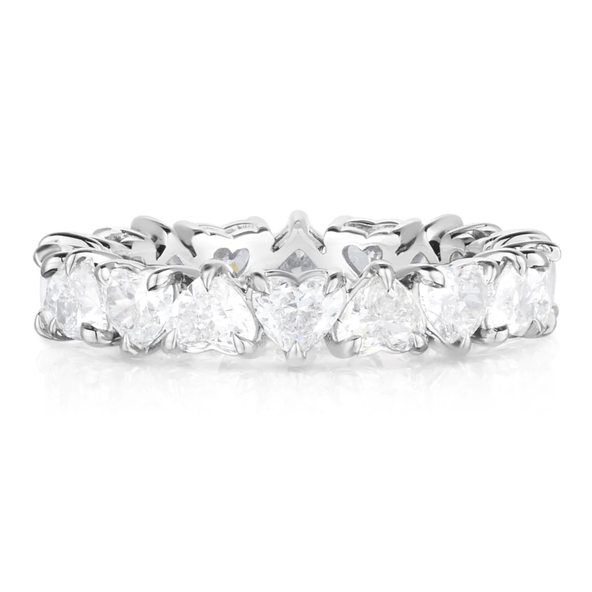 Heart Shape Diamond Eternity Band
