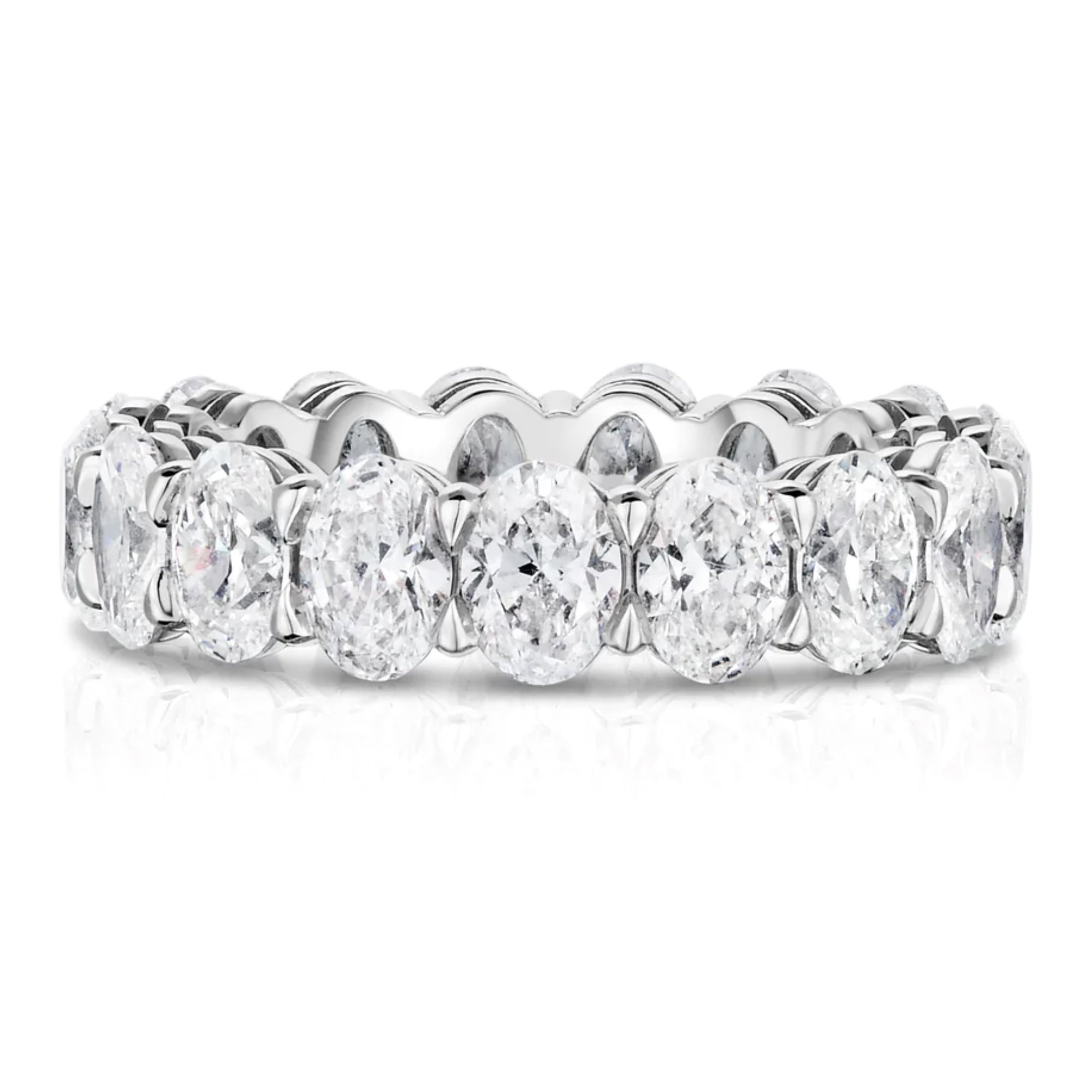 Oval Cut Diamond Eternity Band