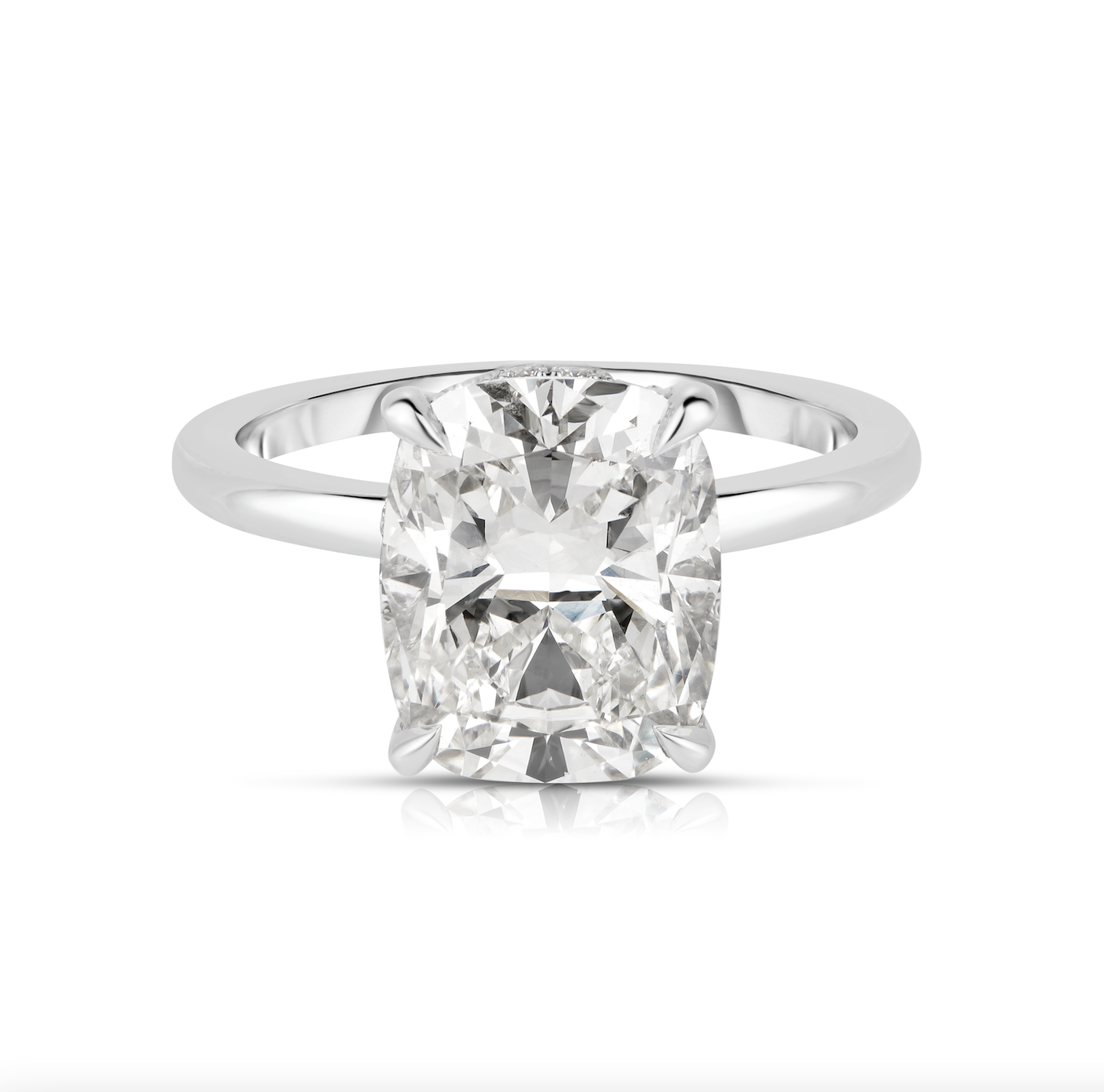 2.50 Carat Cushion Cut Diamond Engagement Ring
