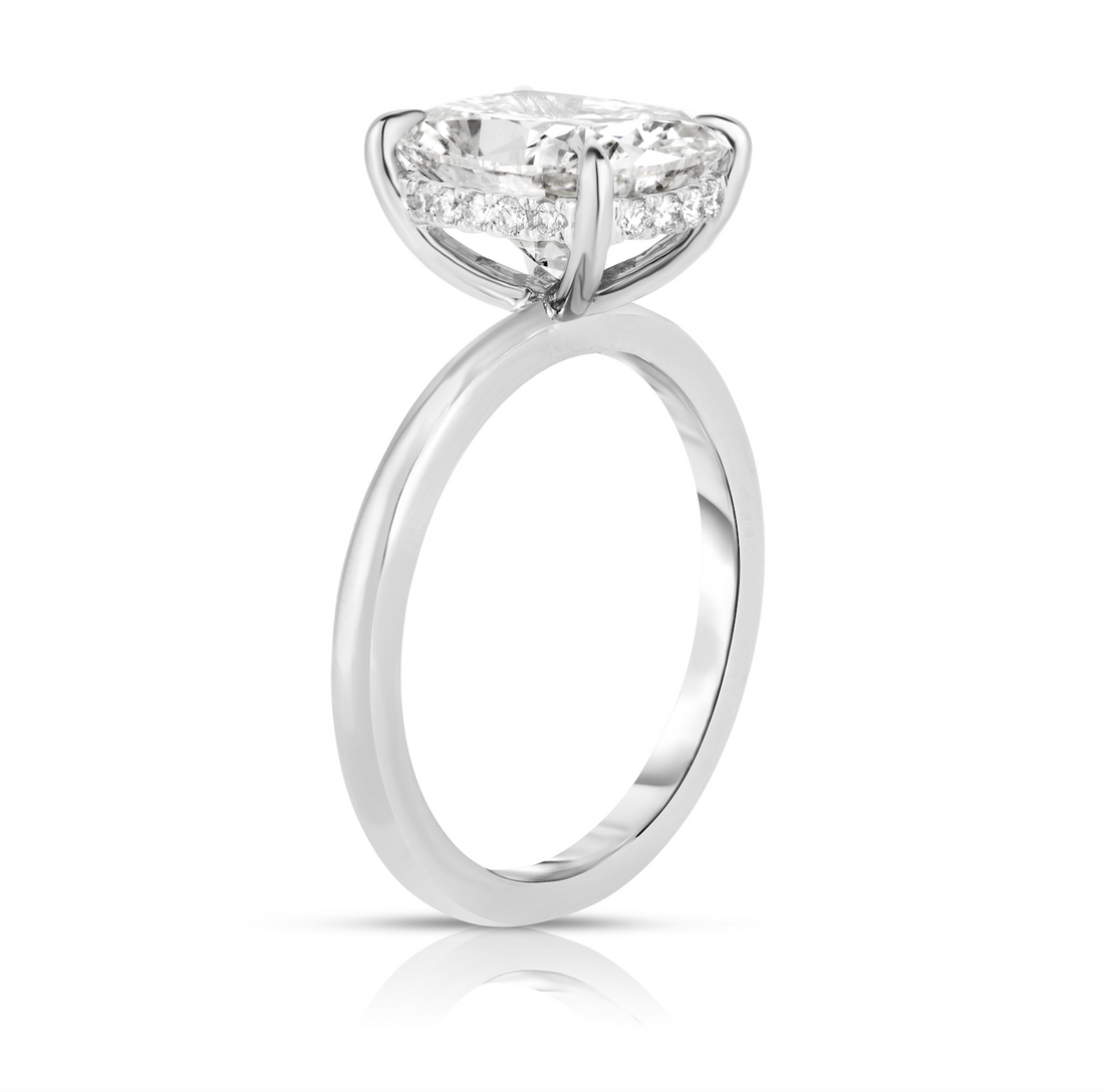 2.50 Carat Cushion Cut Diamond Engagement Ring
