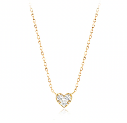 A Diamond Heart Necklace