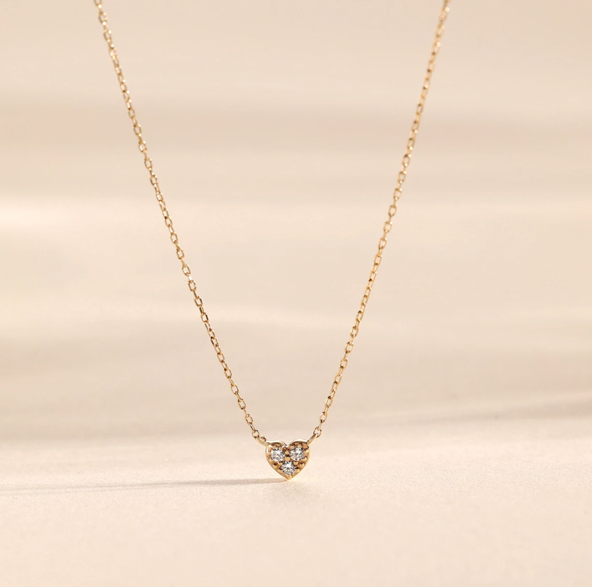 A Diamond Heart Necklace