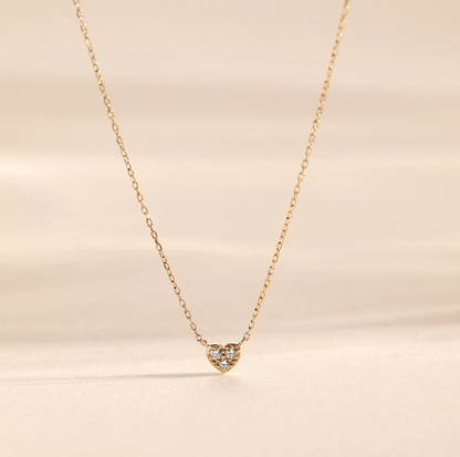 A Diamond Heart Necklace