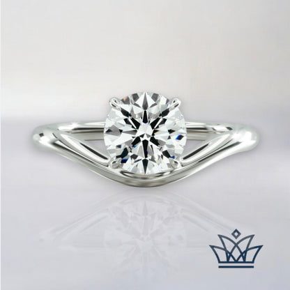 Serenity Solitaire Diamond Ring