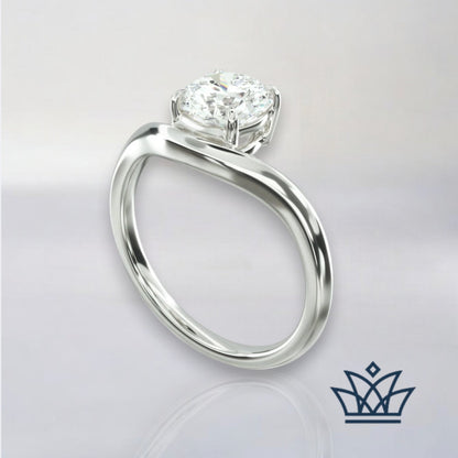 Serenity Solitaire Diamond Ring