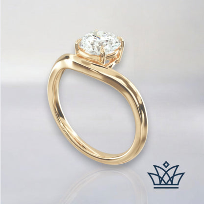 Serenity Solitaire Diamond Ring