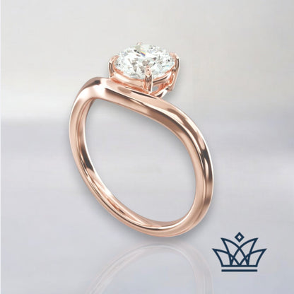 Serenity Solitaire Diamond Ring