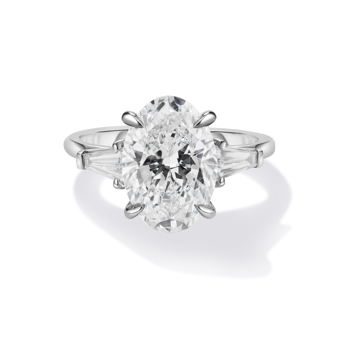 3.00 Carat Oval Cut Diamond Engagement Ring