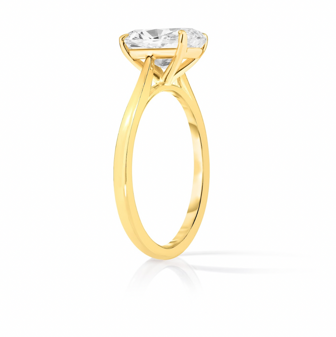4.00 Carat Elongated Cushion Cut Diamond Engagement Ring