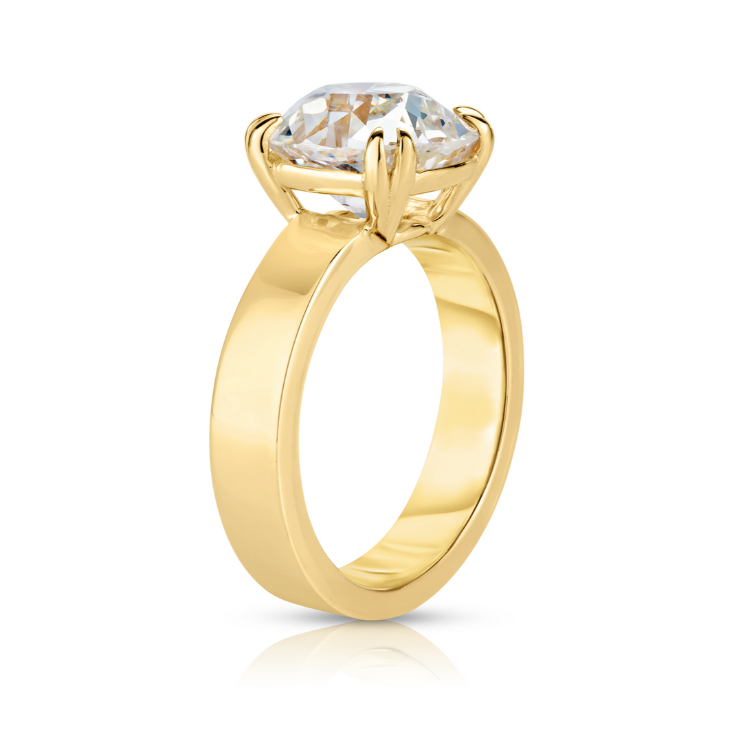 3.00 Carat Old Mine Cut Diamond Engagement Ring
