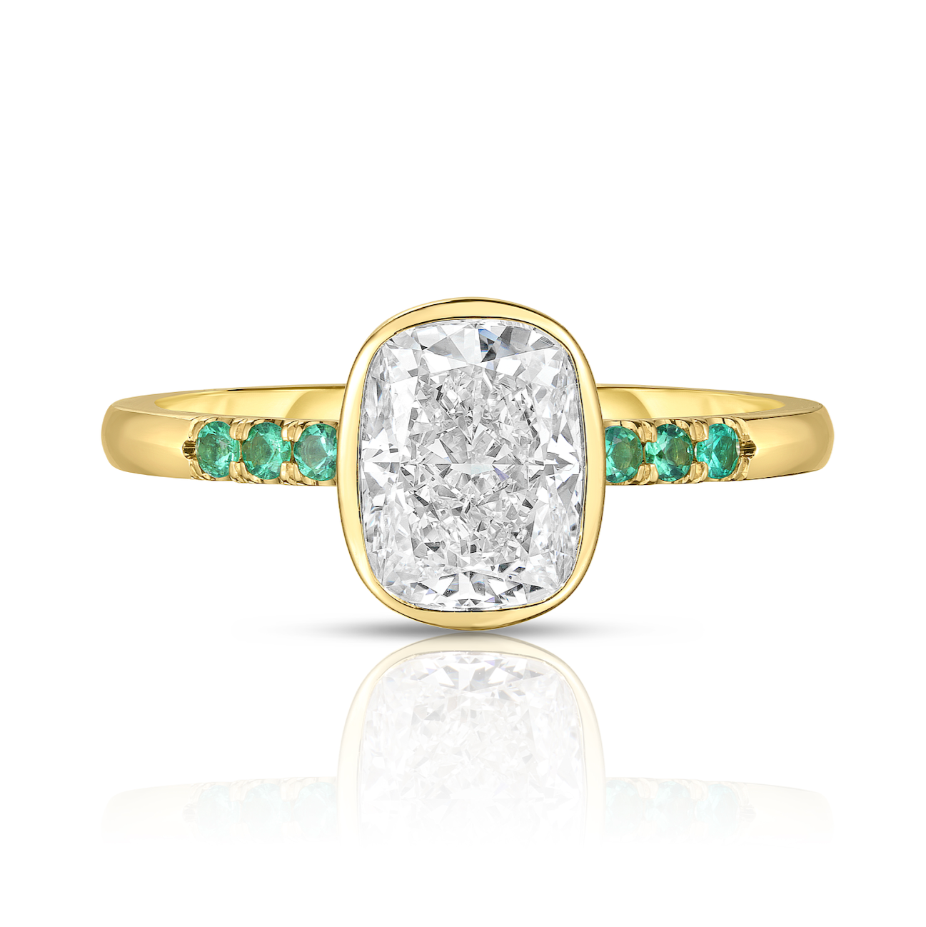 1.80 Carat Cushion Cut Diamond Engagement Ring