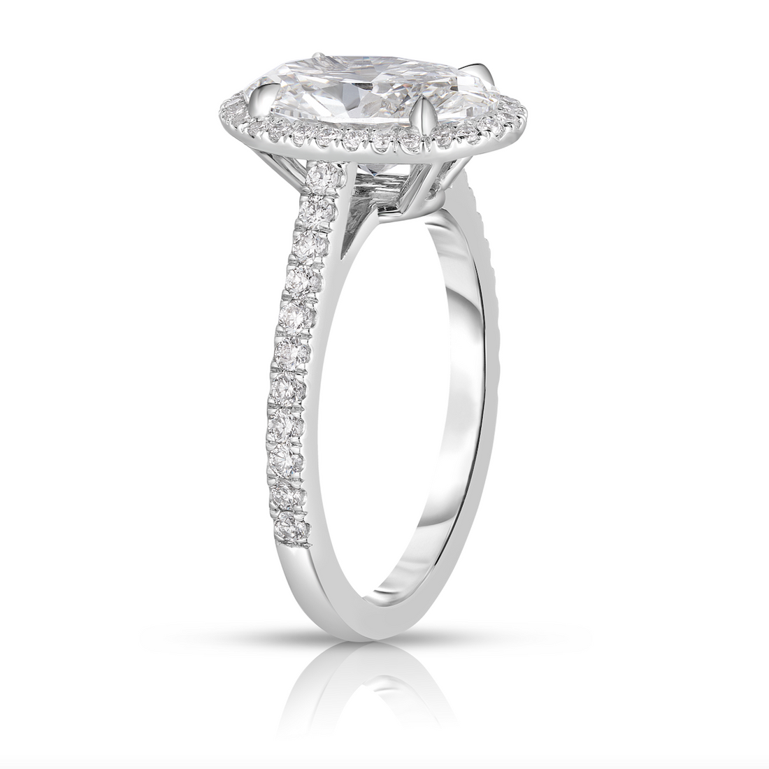 2.00 Carat Oval Cut Diamond Engagement Ring