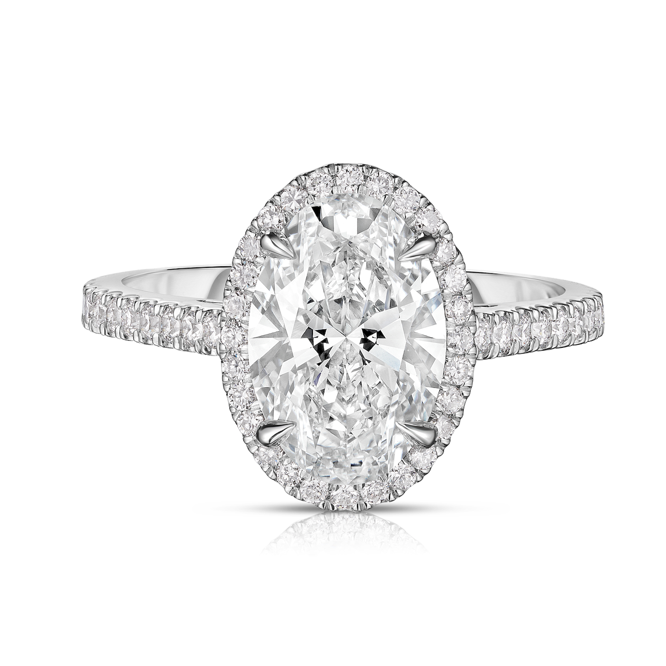 2.00 Carat Oval Cut Diamond Engagement Ring