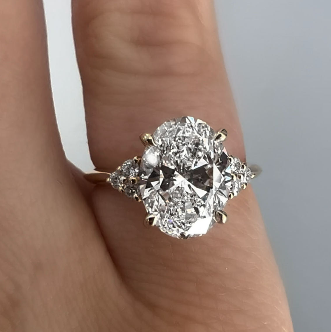 2.50 Oval Cut Diamond Engagement Ring