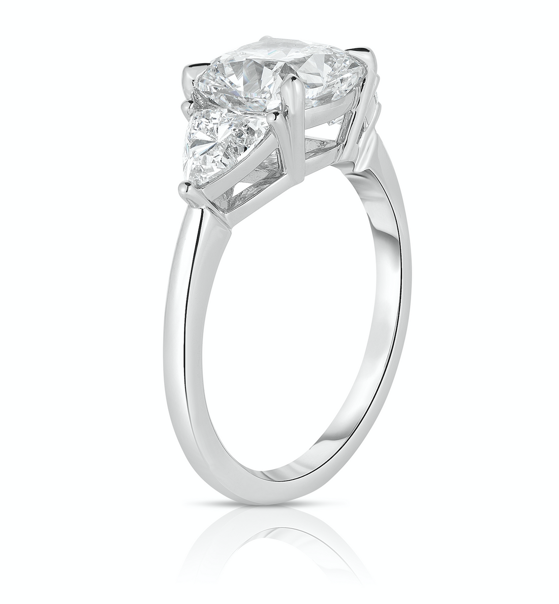 3.05 Carat Cushion Cut Diamond Engagement Ring