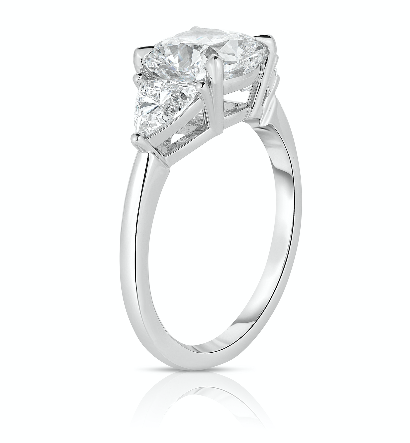 3.05 Carat Cushion Cut Diamond Engagement Ring