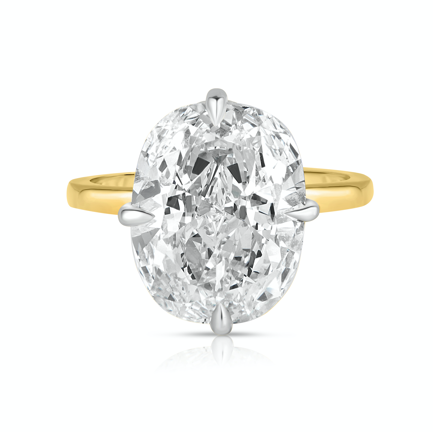 4.00 Carat Antique Cushion Diamond Engagement Ring