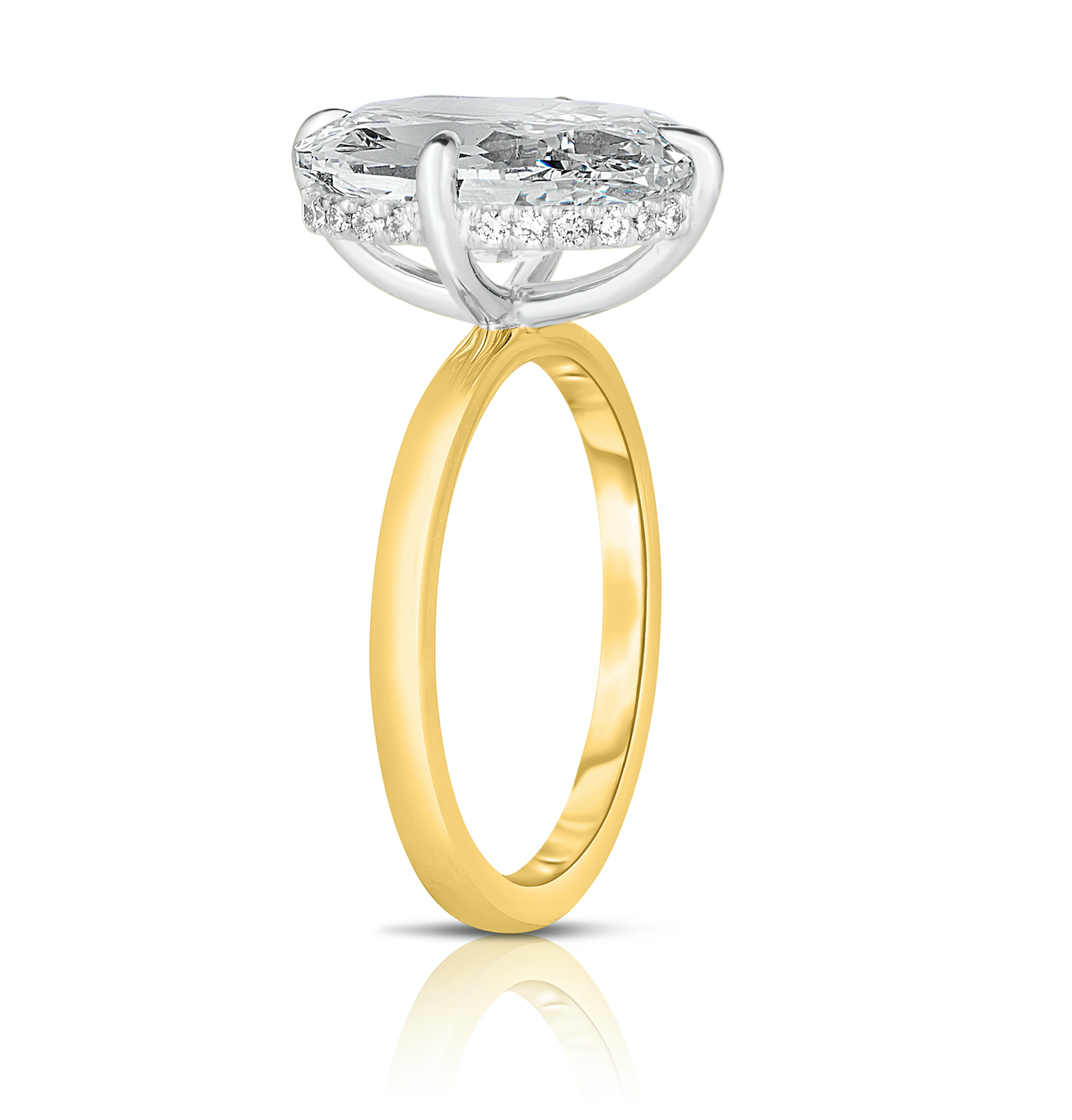 4.00 Carat Antique Cushion Diamond Engagement Ring