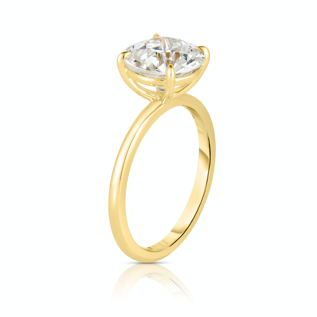 2.50 Carat Old Mine Cut Diamond engagement ring