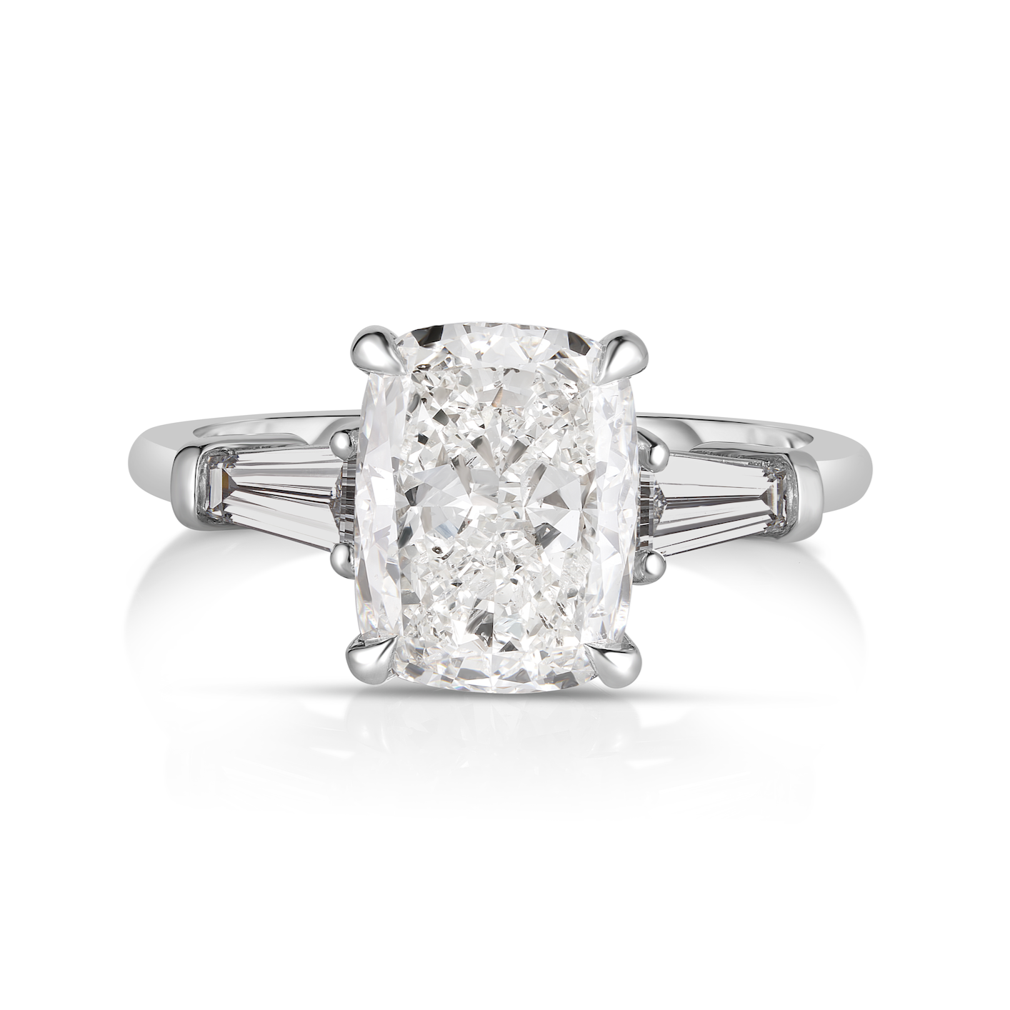 2.50 Carat Cushion Cut Diamond Engagement Ring