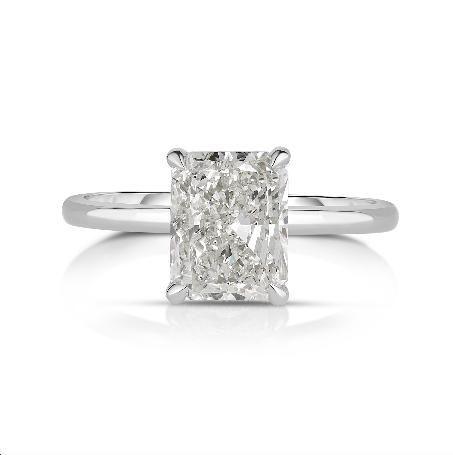 2.50 Carat Radiant Cut Diamond Engagement Ring