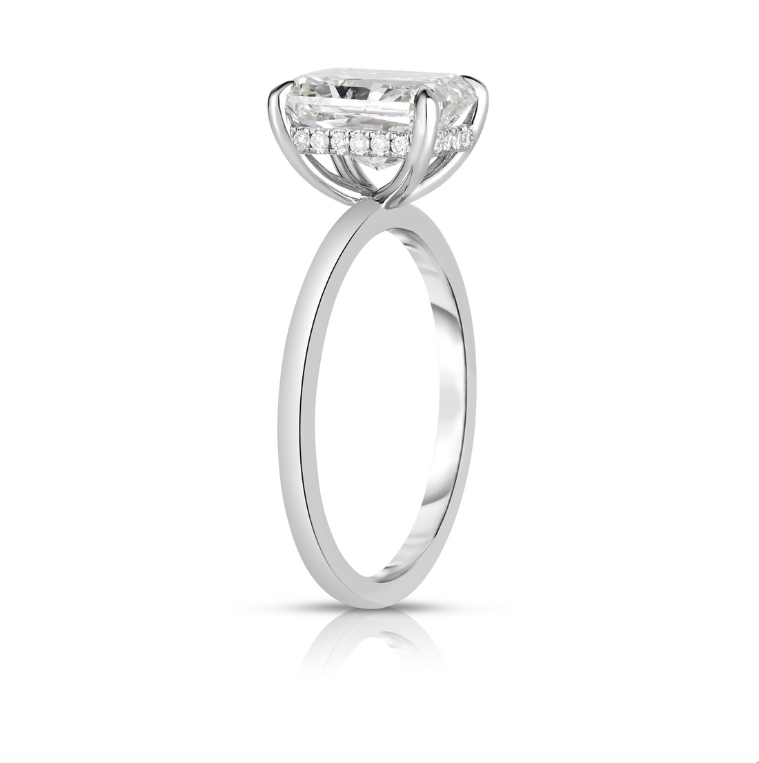 2.50 Carat Radiant Cut Diamond Engagement Ring