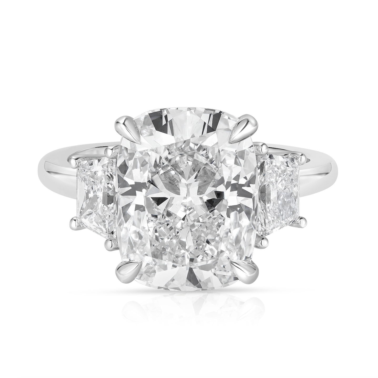 4.50 Carat Cushion Cut Diamond Engagement Ring