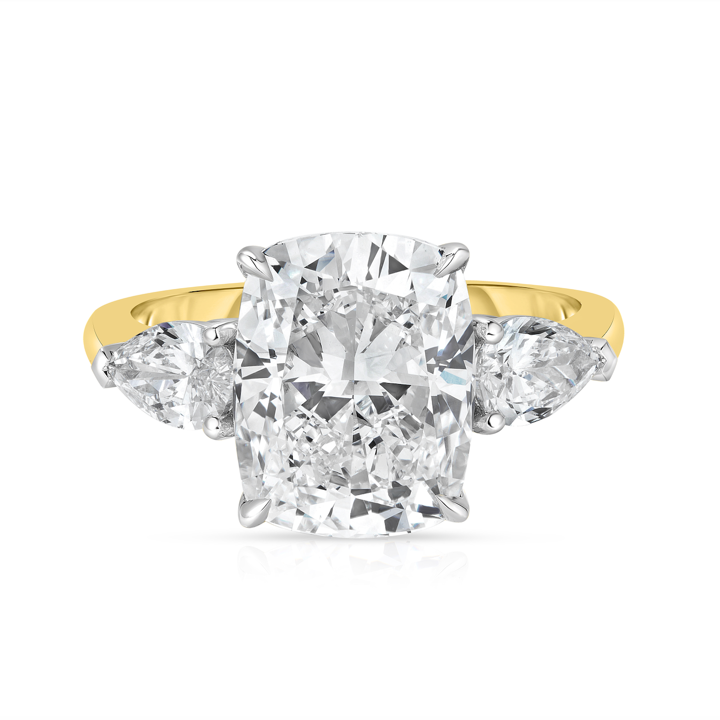 4.00 Carat Cushion Cut Diamond Engagement Ring