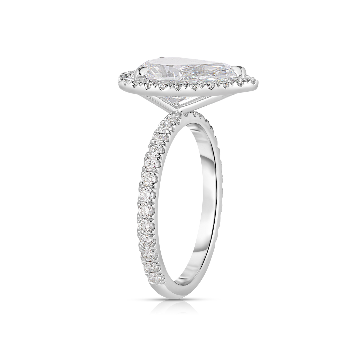 2 Carat Pear Cut Diamond Engagement Ring