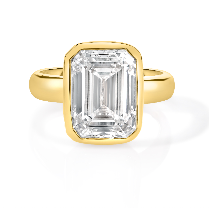 5.00 Carat Emerald Diamond Engagement Ring