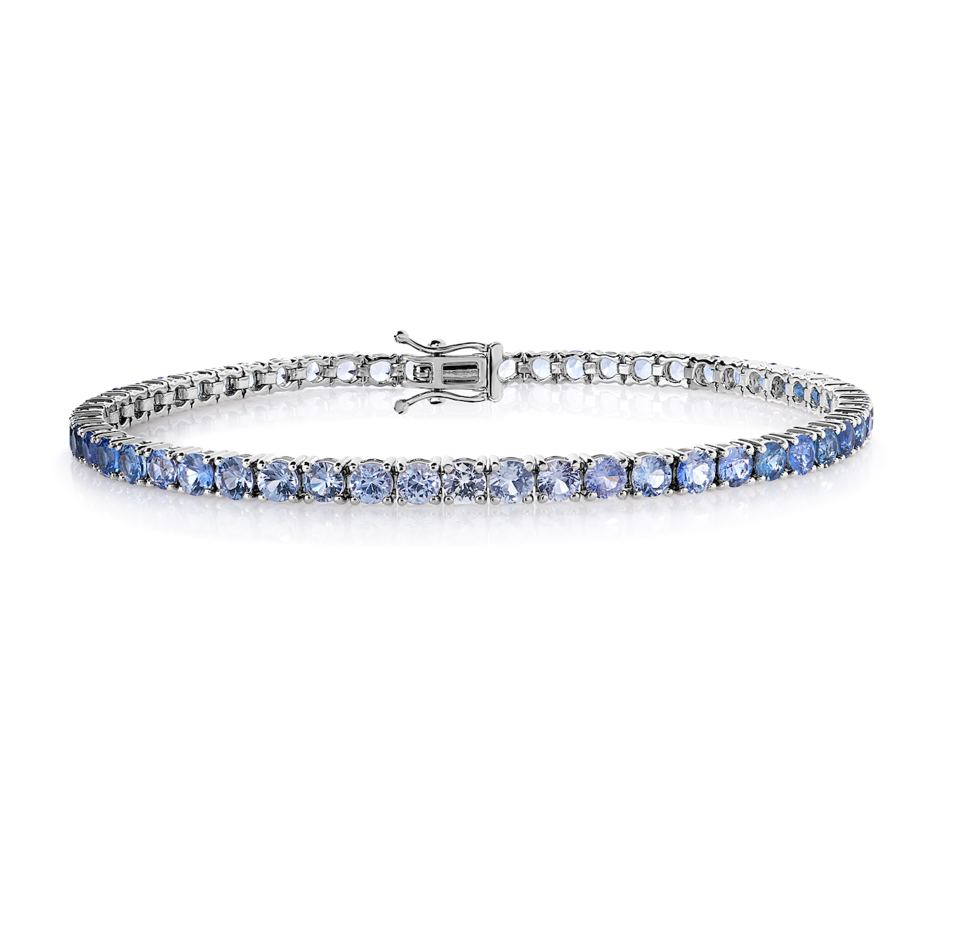 Ombre Blue Sapphire Tennis Bracelet