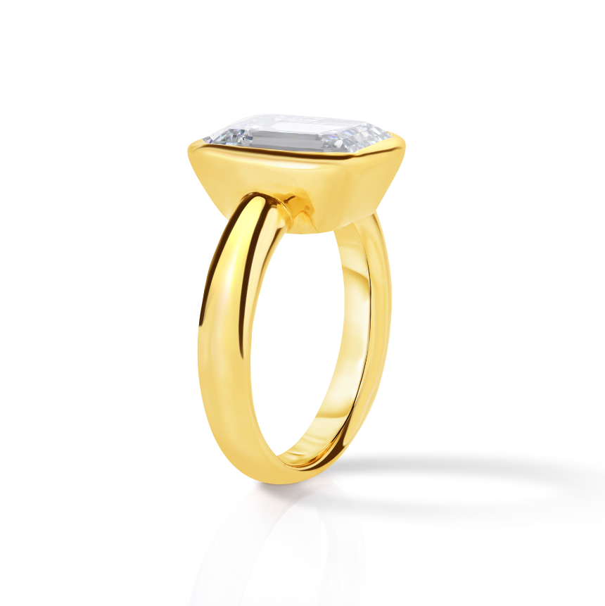 5.00 Carat Emerald Diamond Engagement Ring
