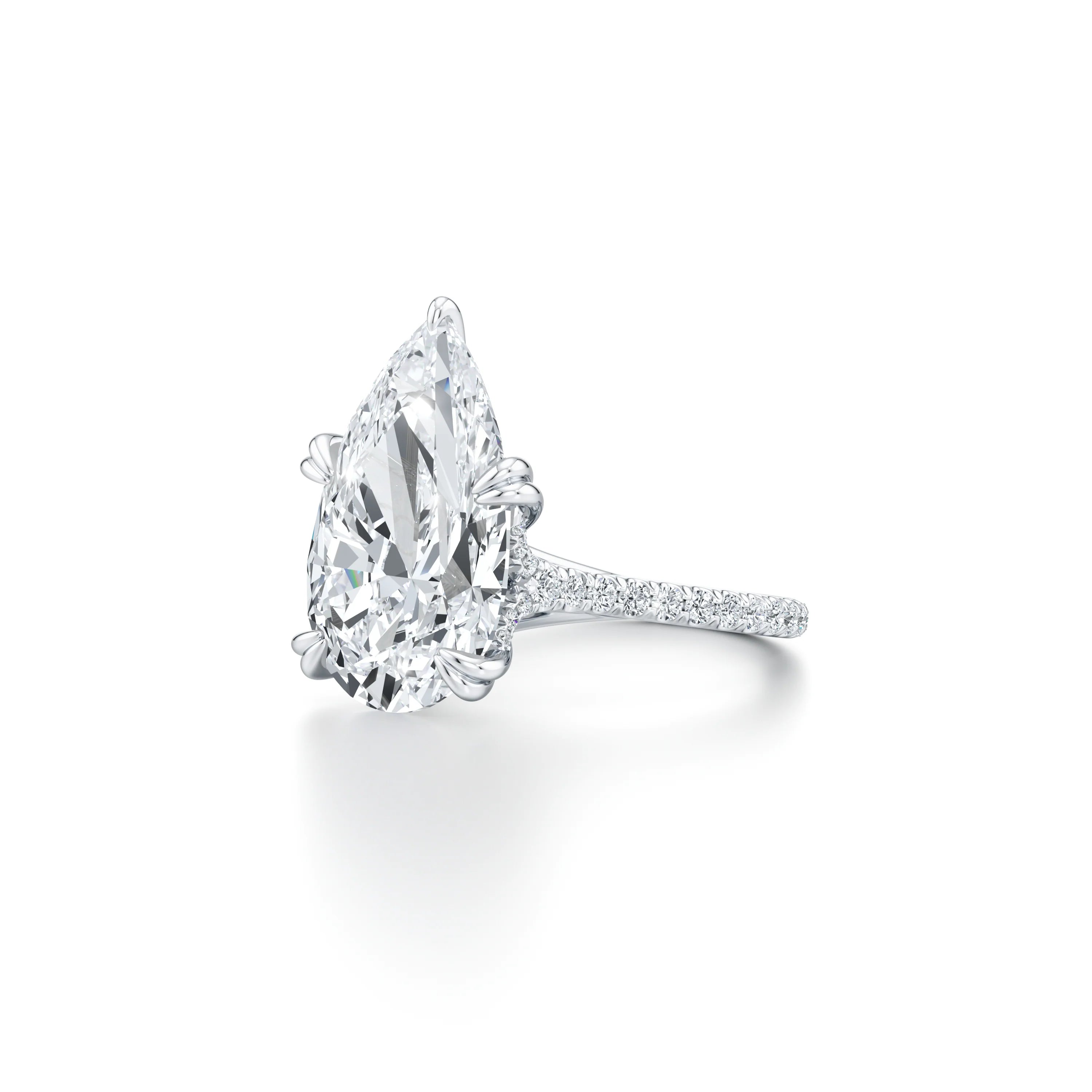 10 Carats Pear cut diamond.
